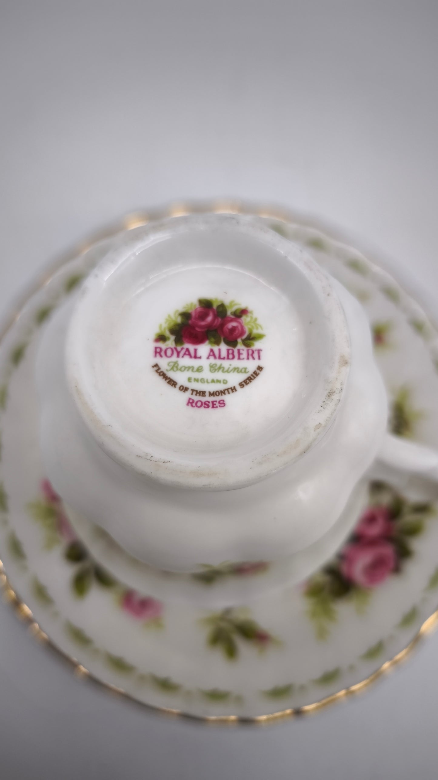 88280 Tazza da tè in ceramica Royal Albert, Flower of the month series, Roses, June