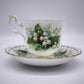 88280 Tazza da tè in ceramica Royal Albert, Flower of the month series, Lily of the Valley, May