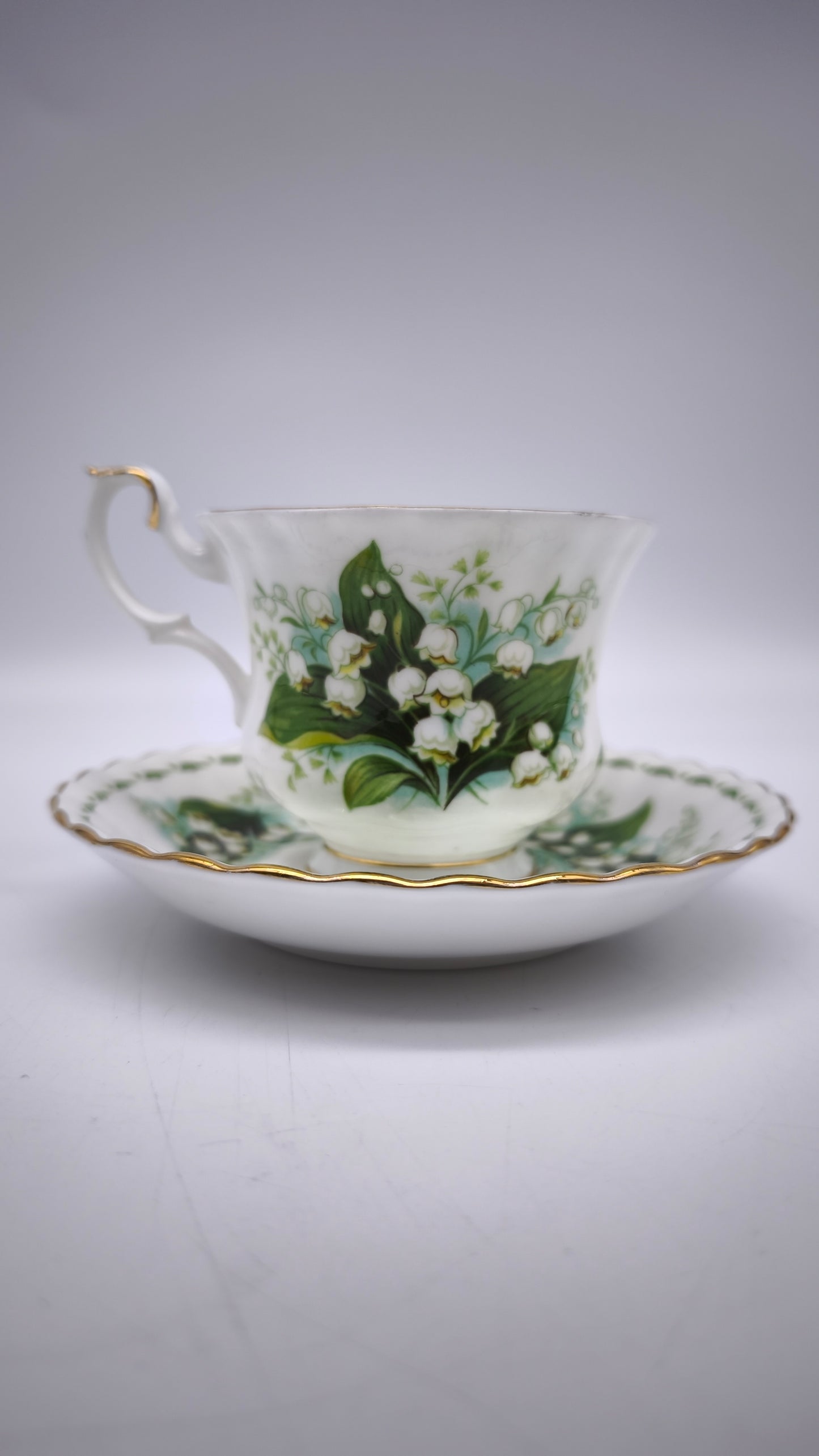 88280 Tazza da tè in ceramica Royal Albert, Flower of the month series, Lily of the Valley, May