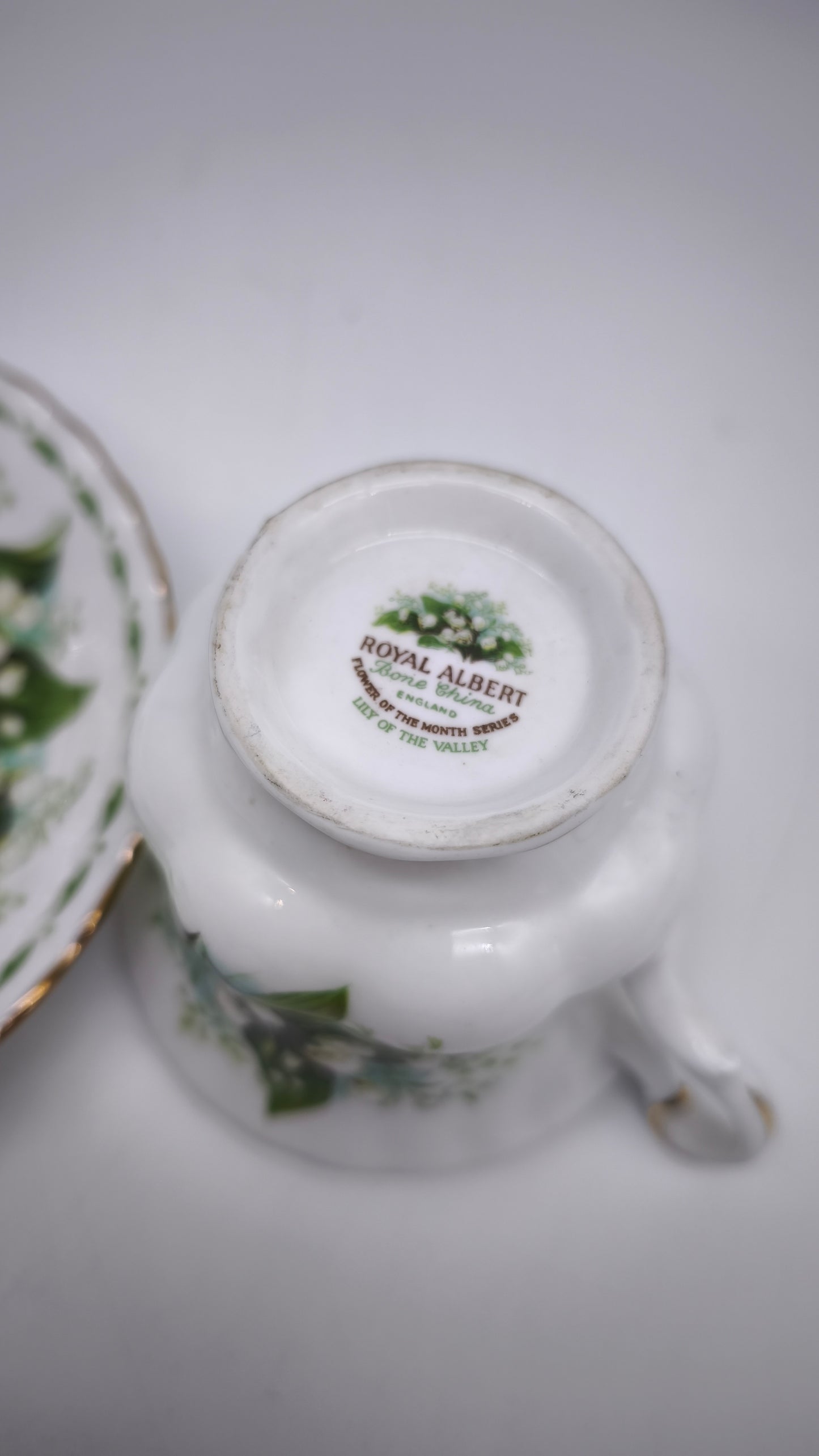 88280 Tazza da tè in ceramica Royal Albert, Flower of the month series, Lily of the Valley, May