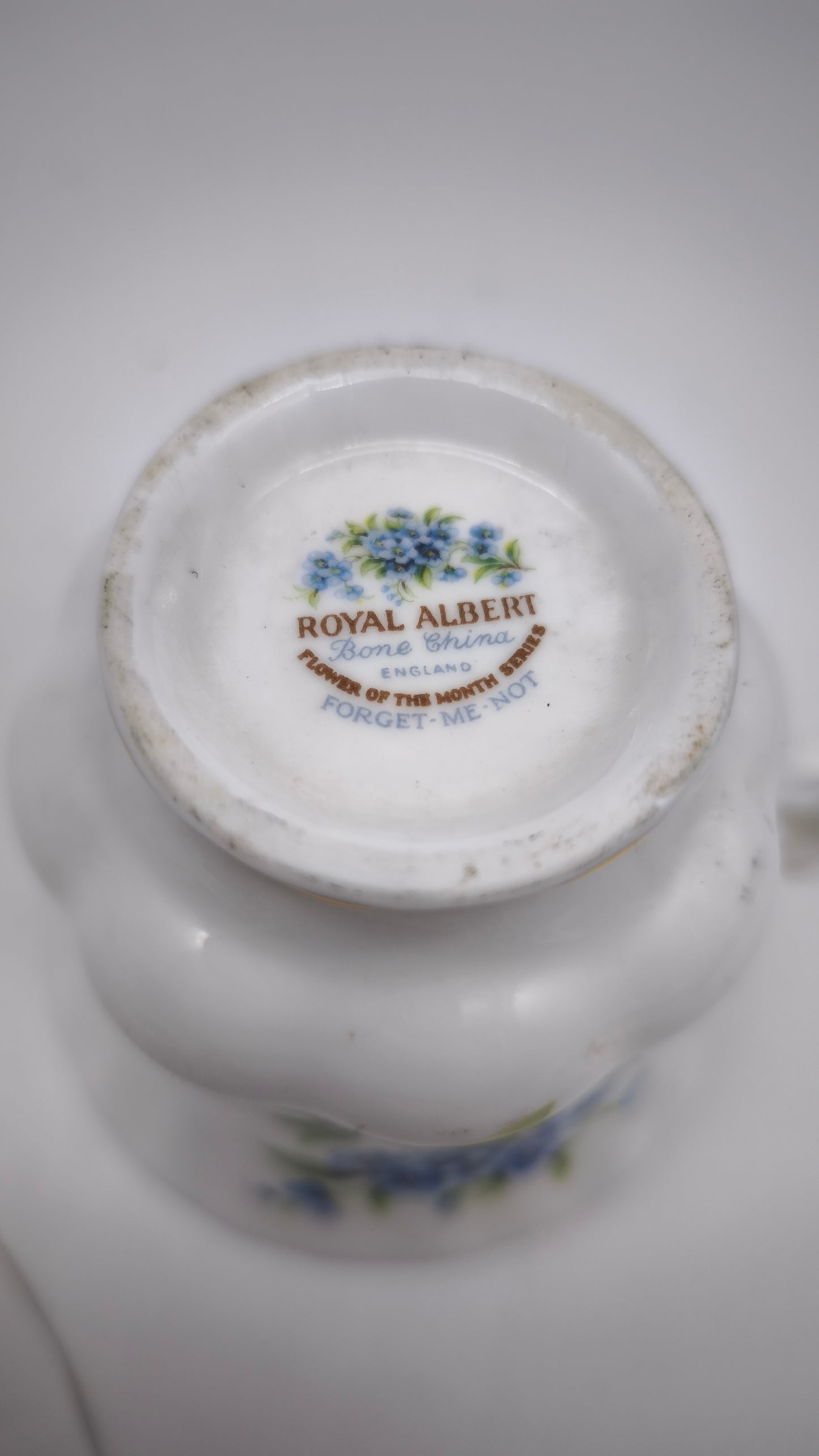 88280 Tazza da tè in ceramica Royal Albert, Flower of the month series, Forget-me-not, July