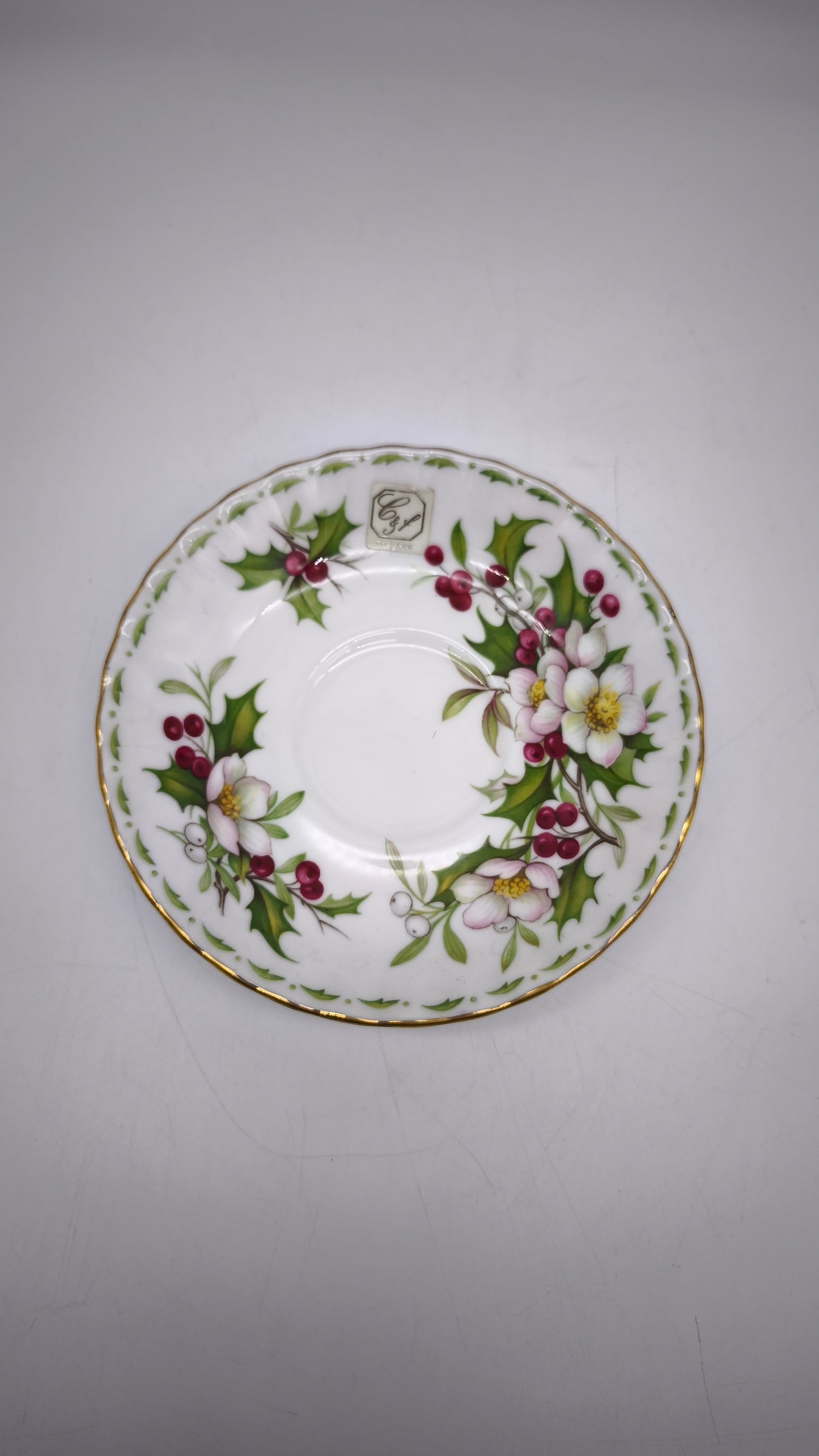 88281 Piattino in ceramica Royal Albert, Flower of the month series, Christmas Rose