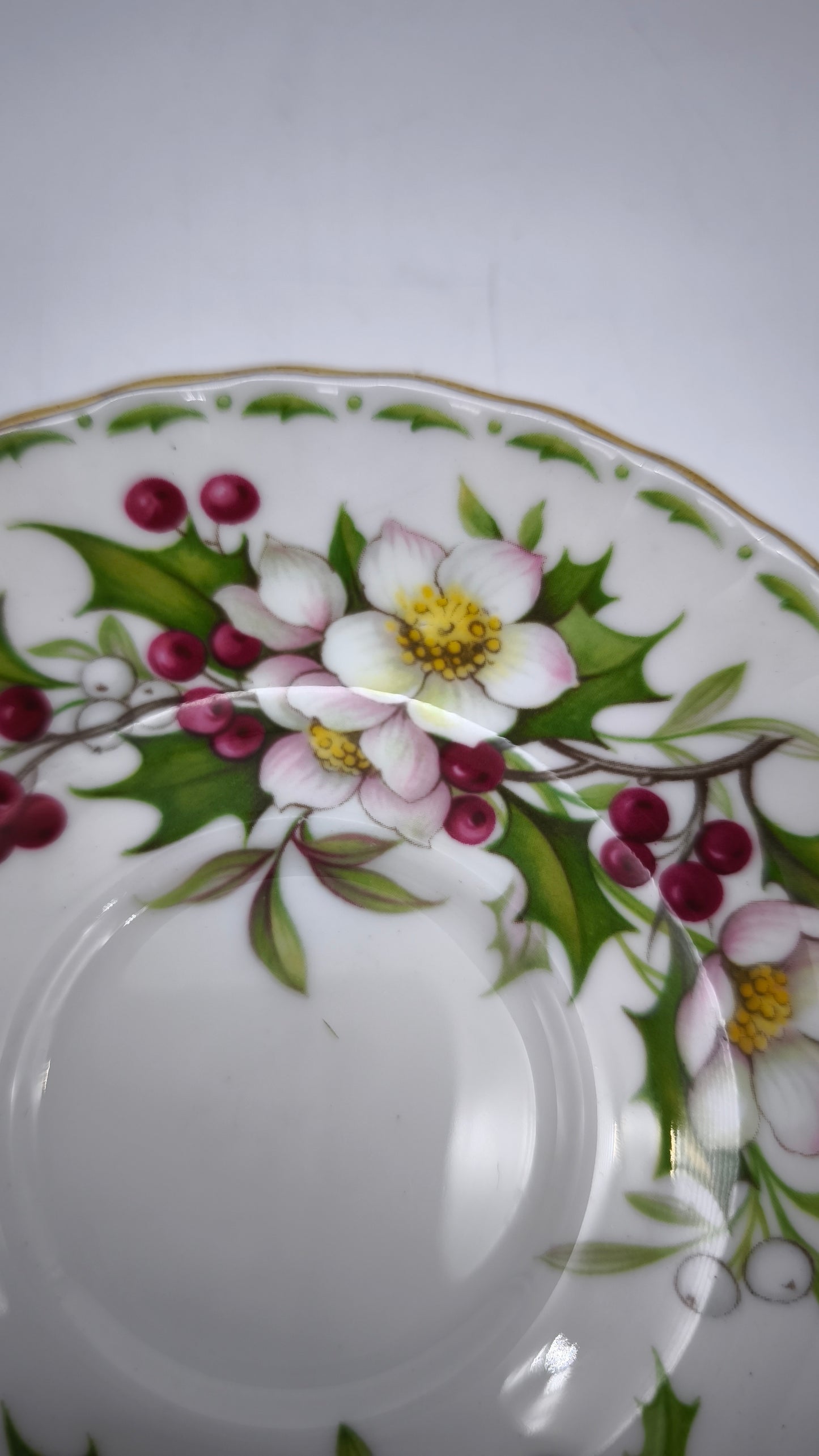 88281 Piattino in ceramica Royal Albert, Flower of the month series, Christmas Rose