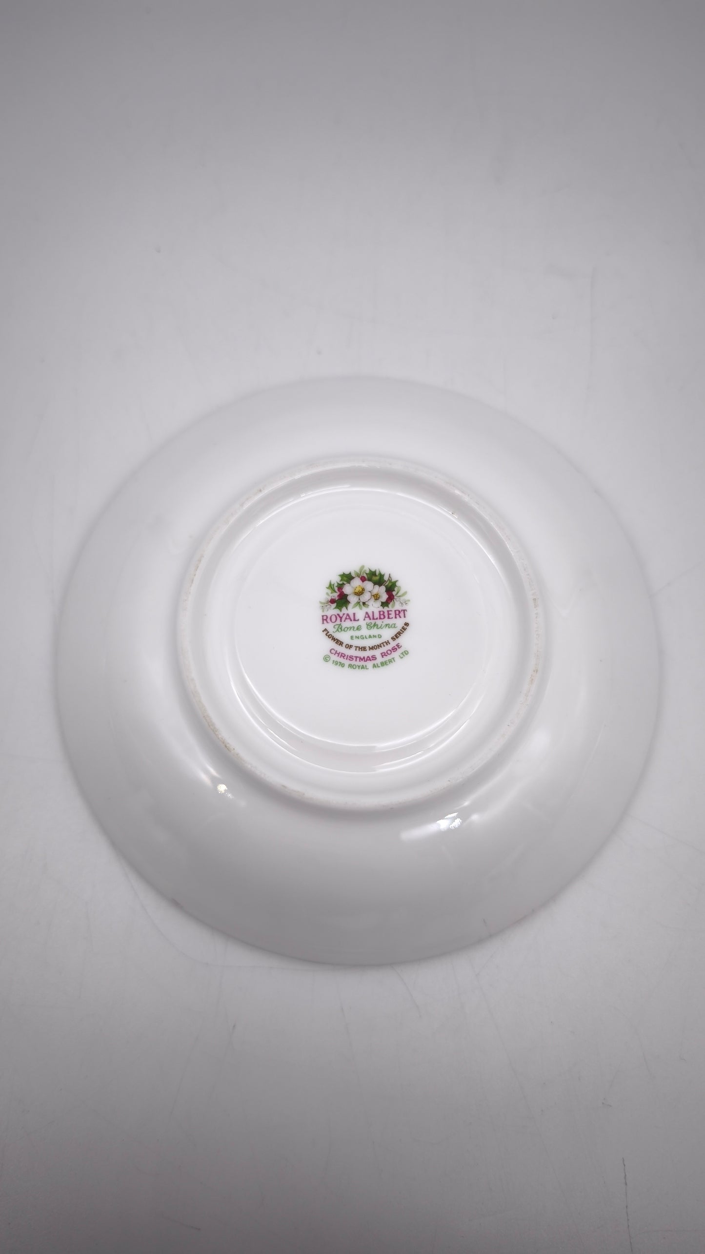 88281 Piattino in ceramica Royal Albert, Flower of the month series, Christmas Rose