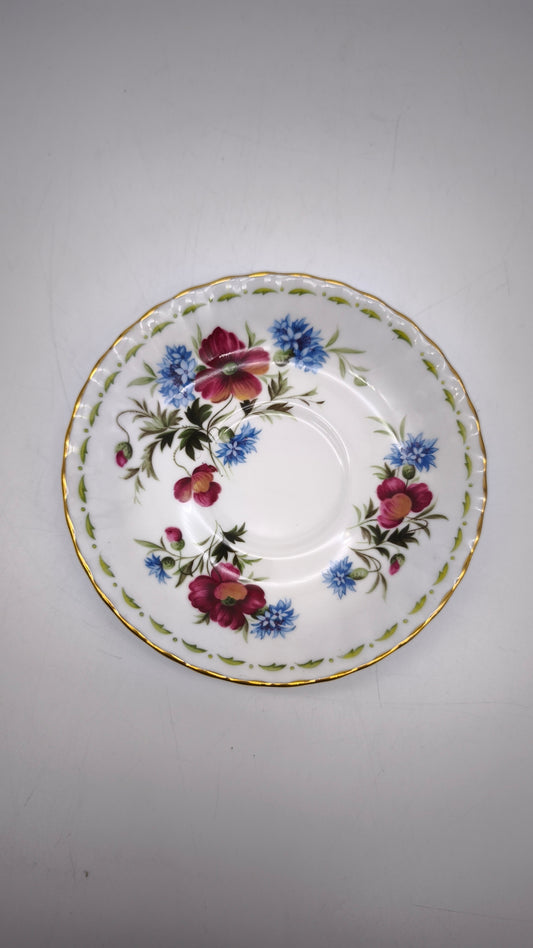 88281 Piattino in ceramica Royal Albert, Flower of the month series, Poppy