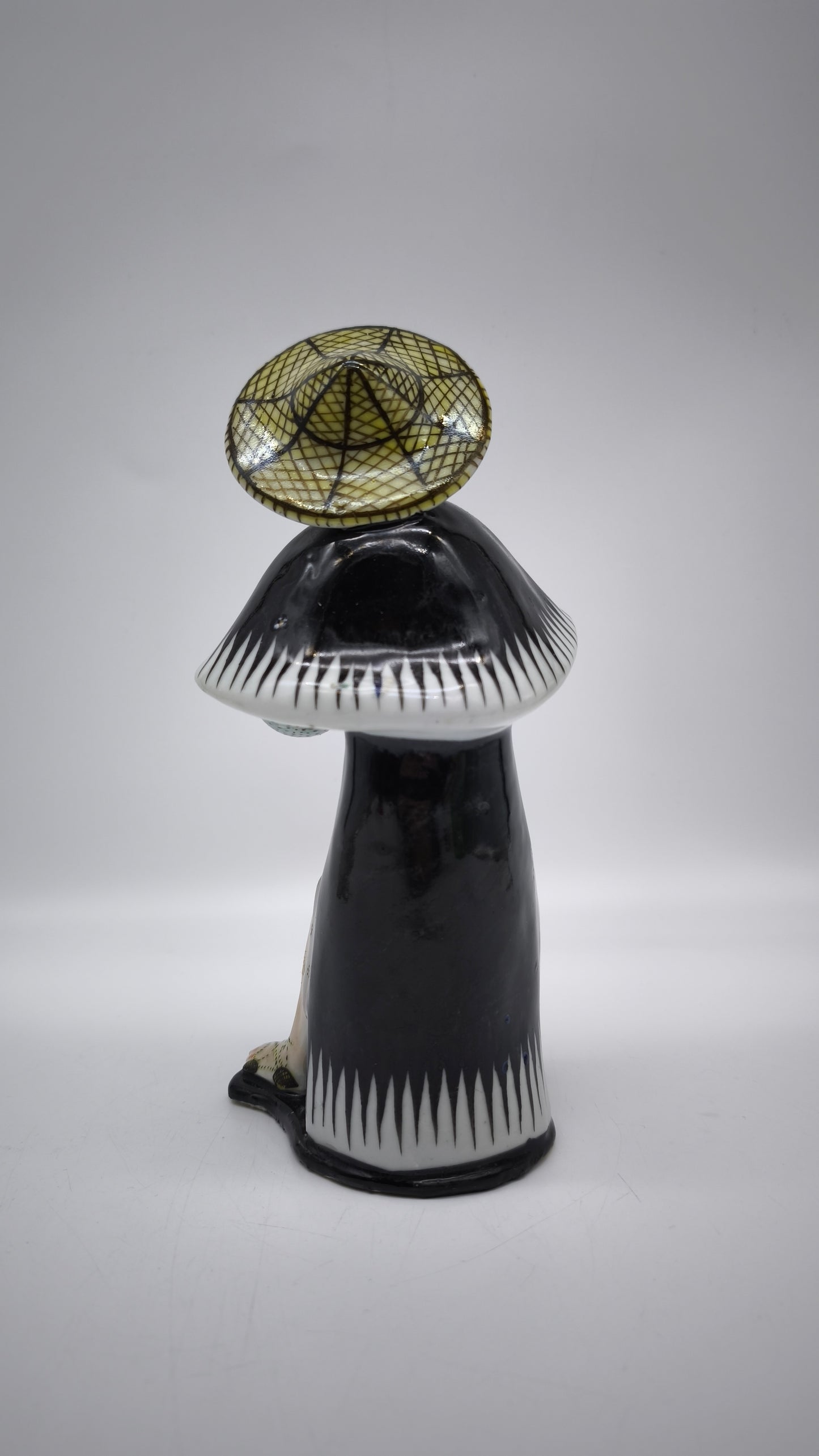 88099 Statuina viandante cinese in ceramica