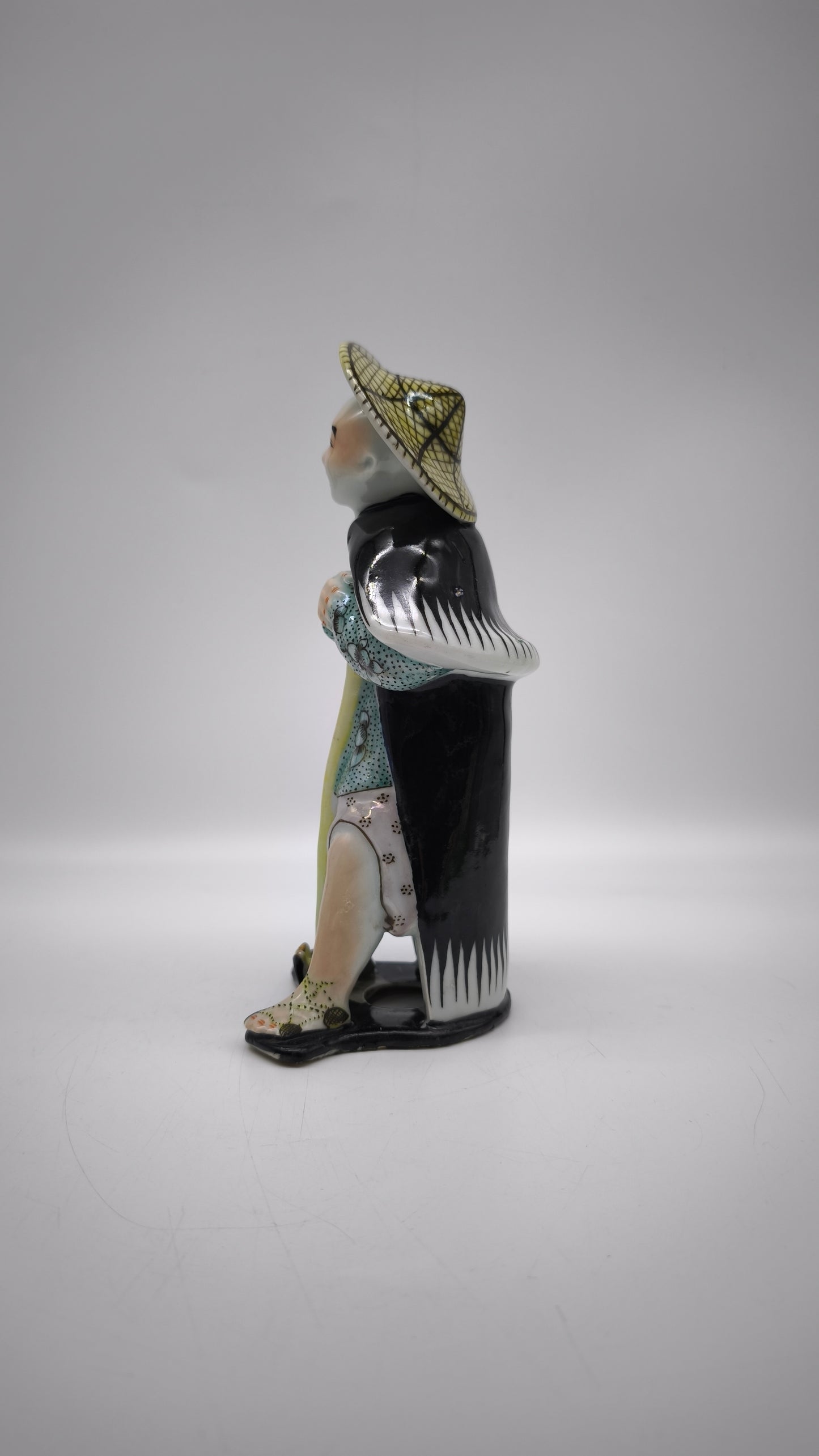 88099 Statuina viandante cinese in ceramica