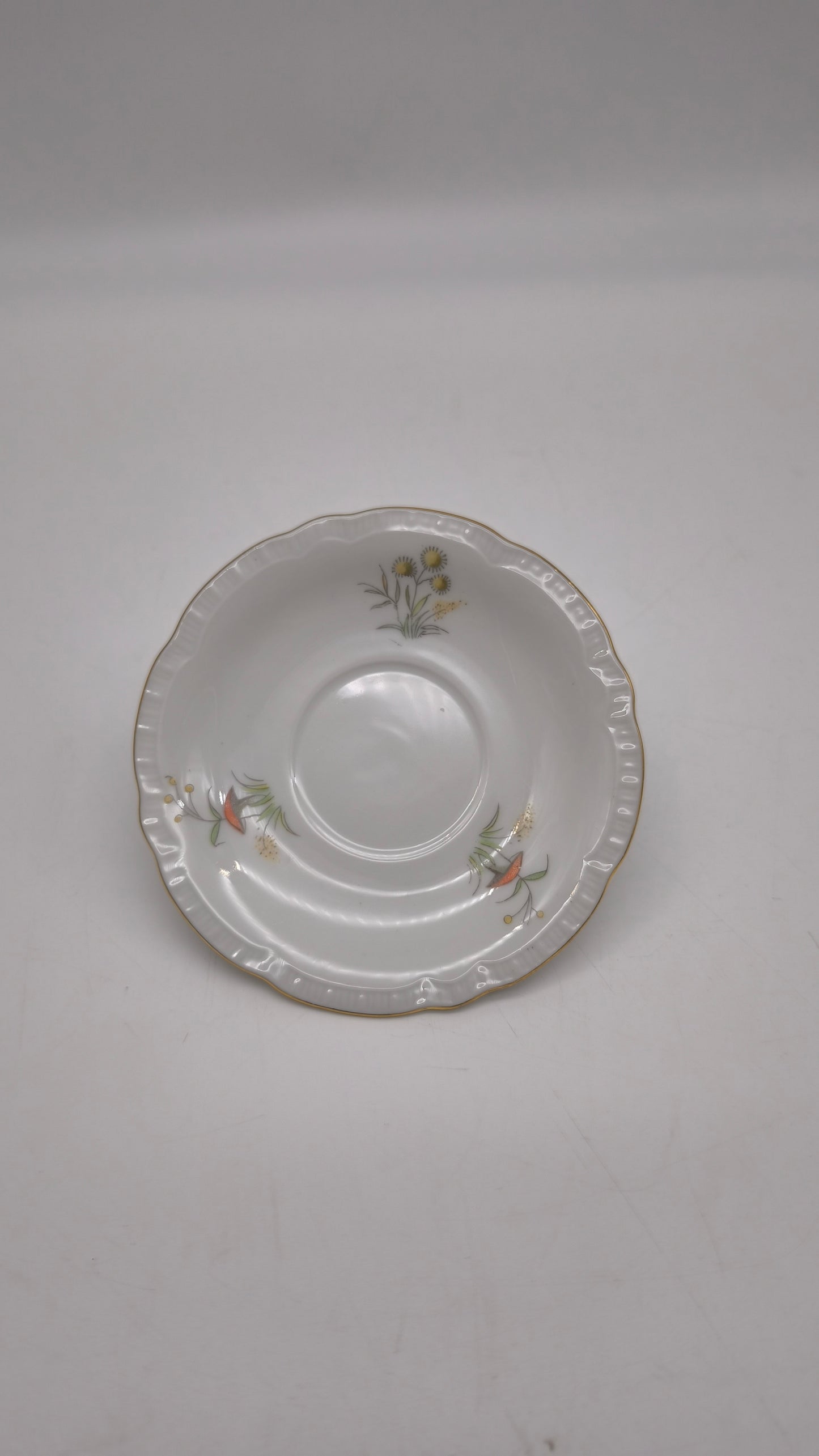 88323 Servizio da caffè per 10 persone in ceramica con decoro a motivo floreale