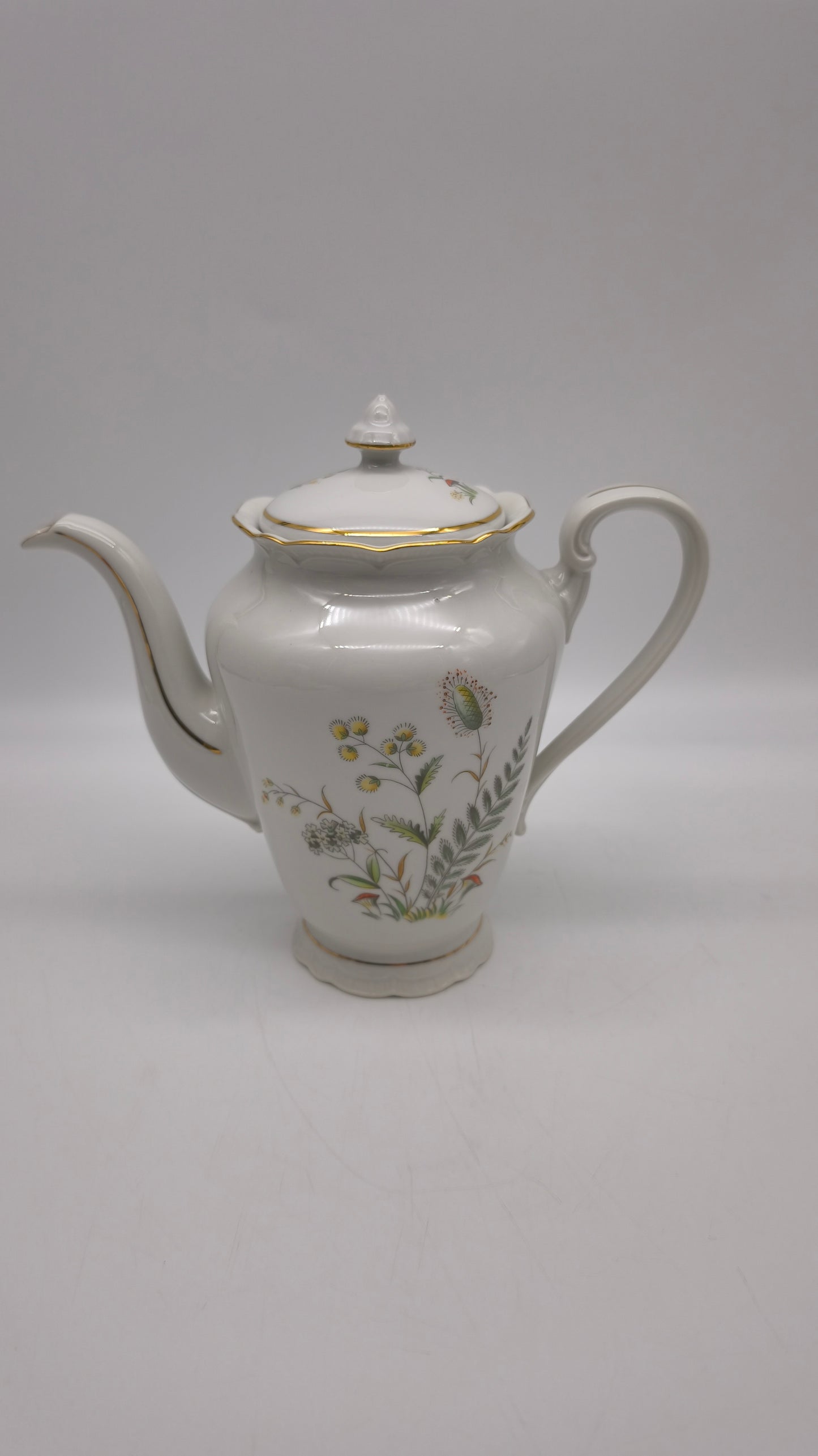 88323 Servizio da caffè per 10 persone in ceramica con decoro a motivo floreale