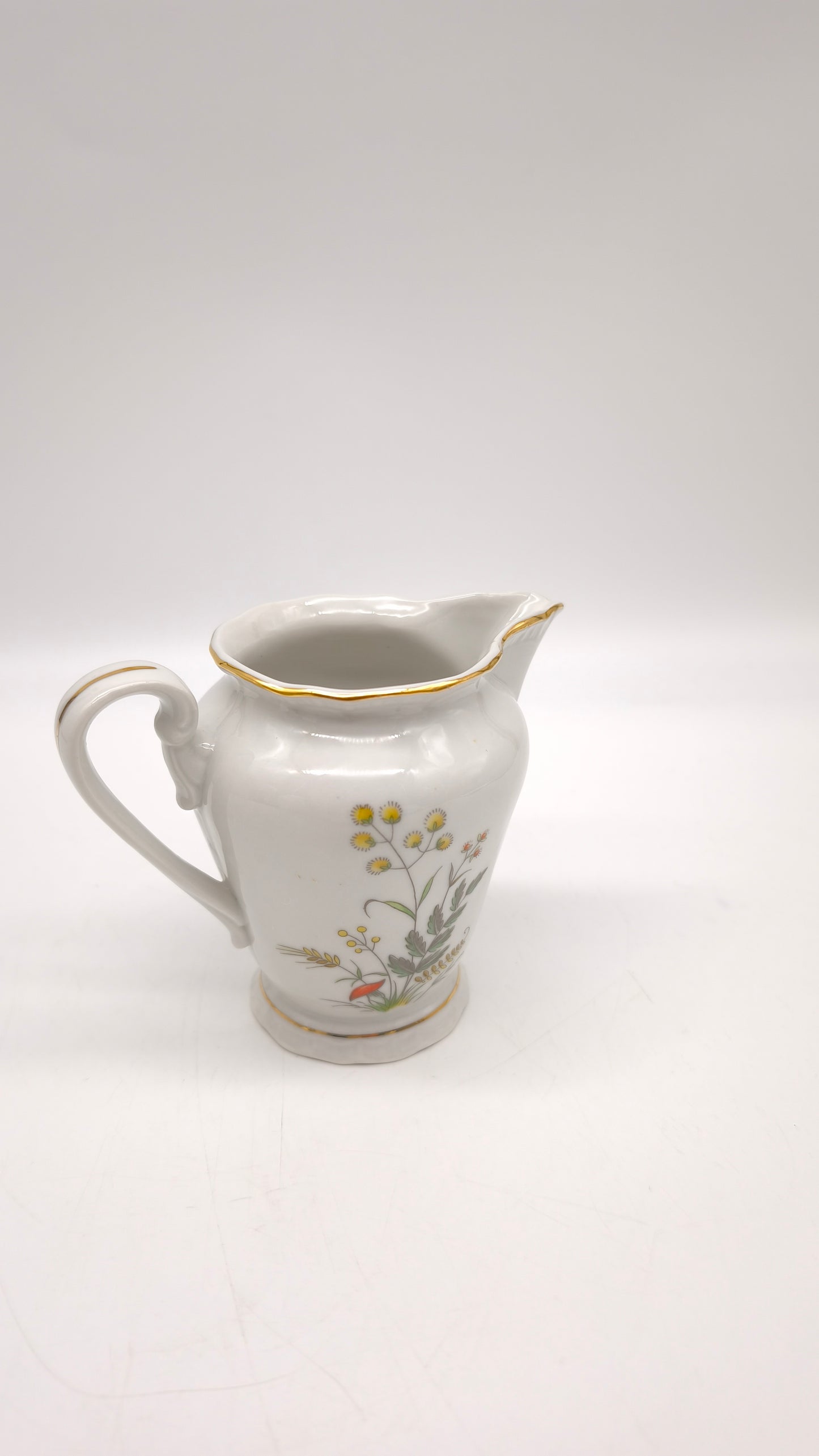 88323 Servizio da caffè per 10 persone in ceramica con decoro a motivo floreale