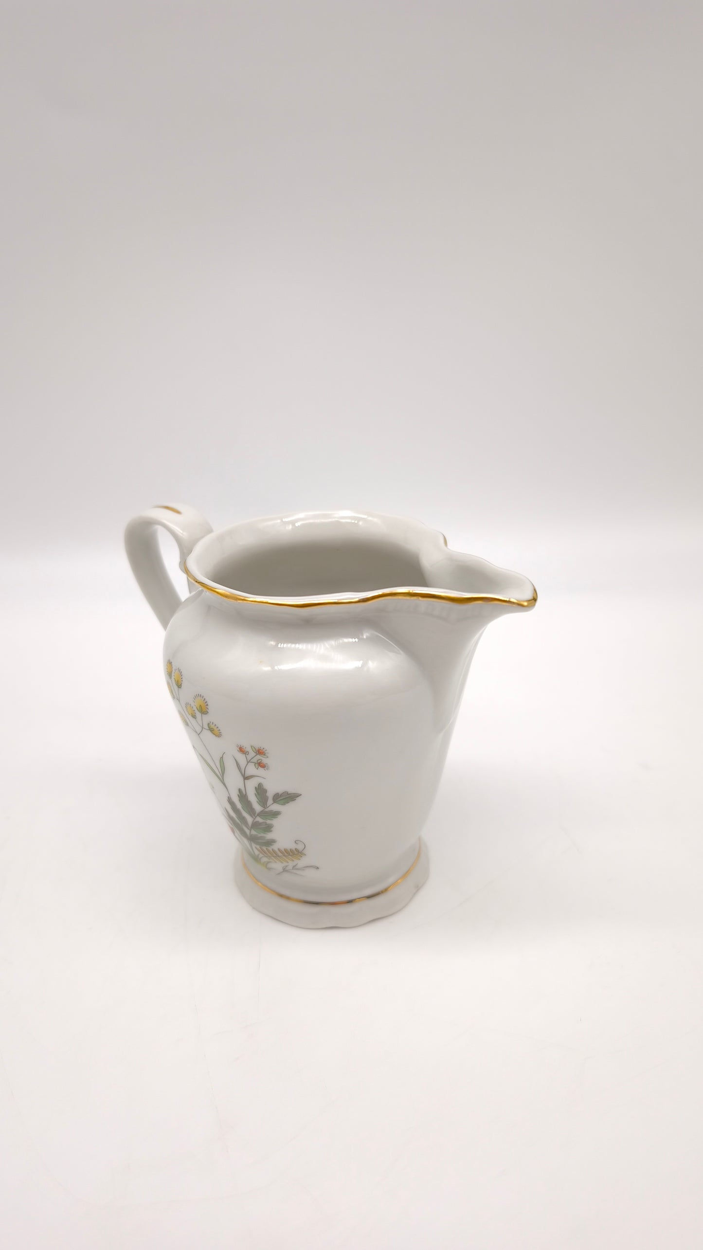 88323 Servizio da caffè per 10 persone in ceramica con decoro a motivo floreale