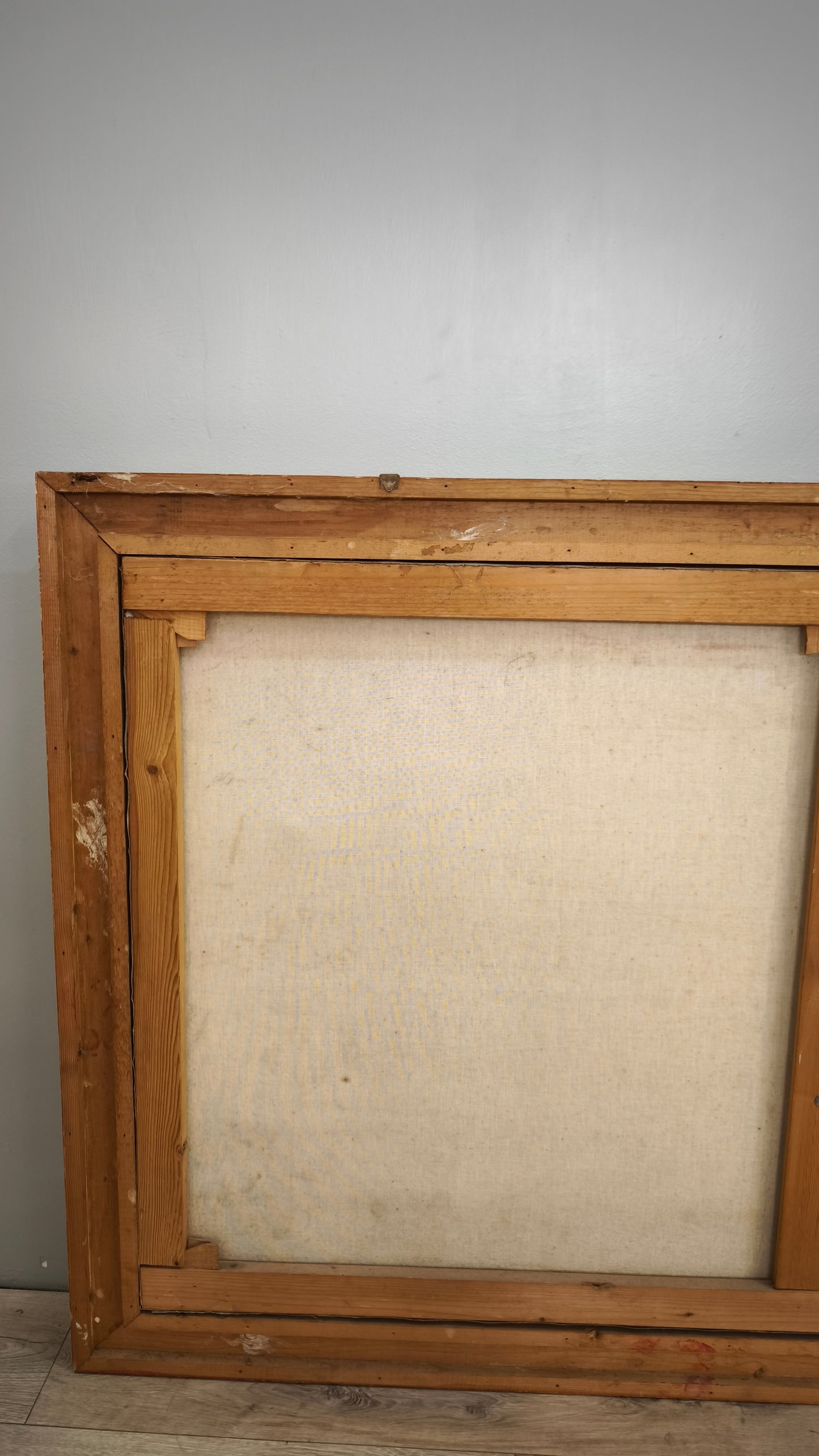 88265 Quadro dipinto su tela pescatore su scogliera