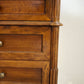 88255 Comodino in legno a 3 cassetti con alzatina