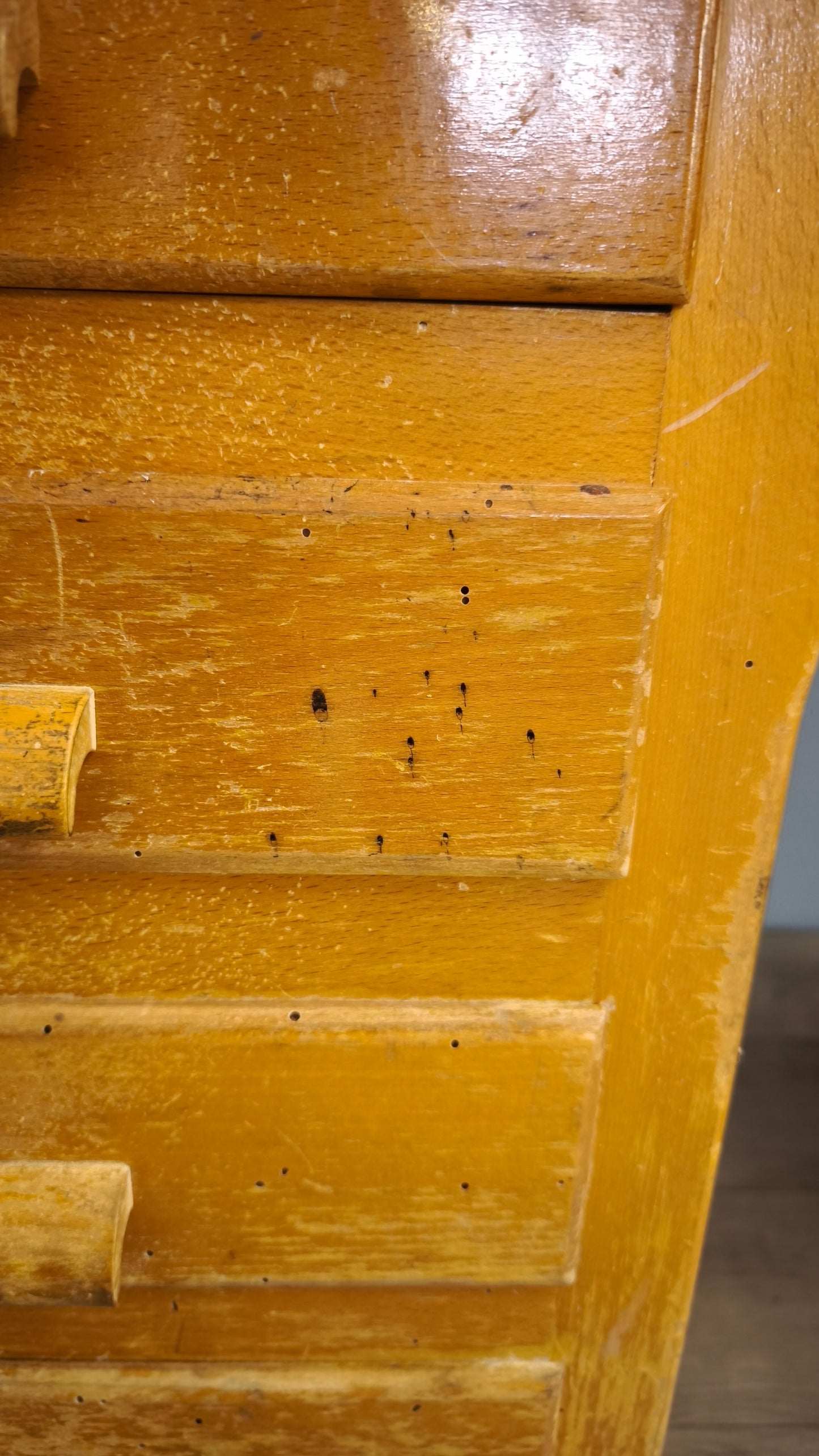 88401 Scrivania vintage in legno di faggio