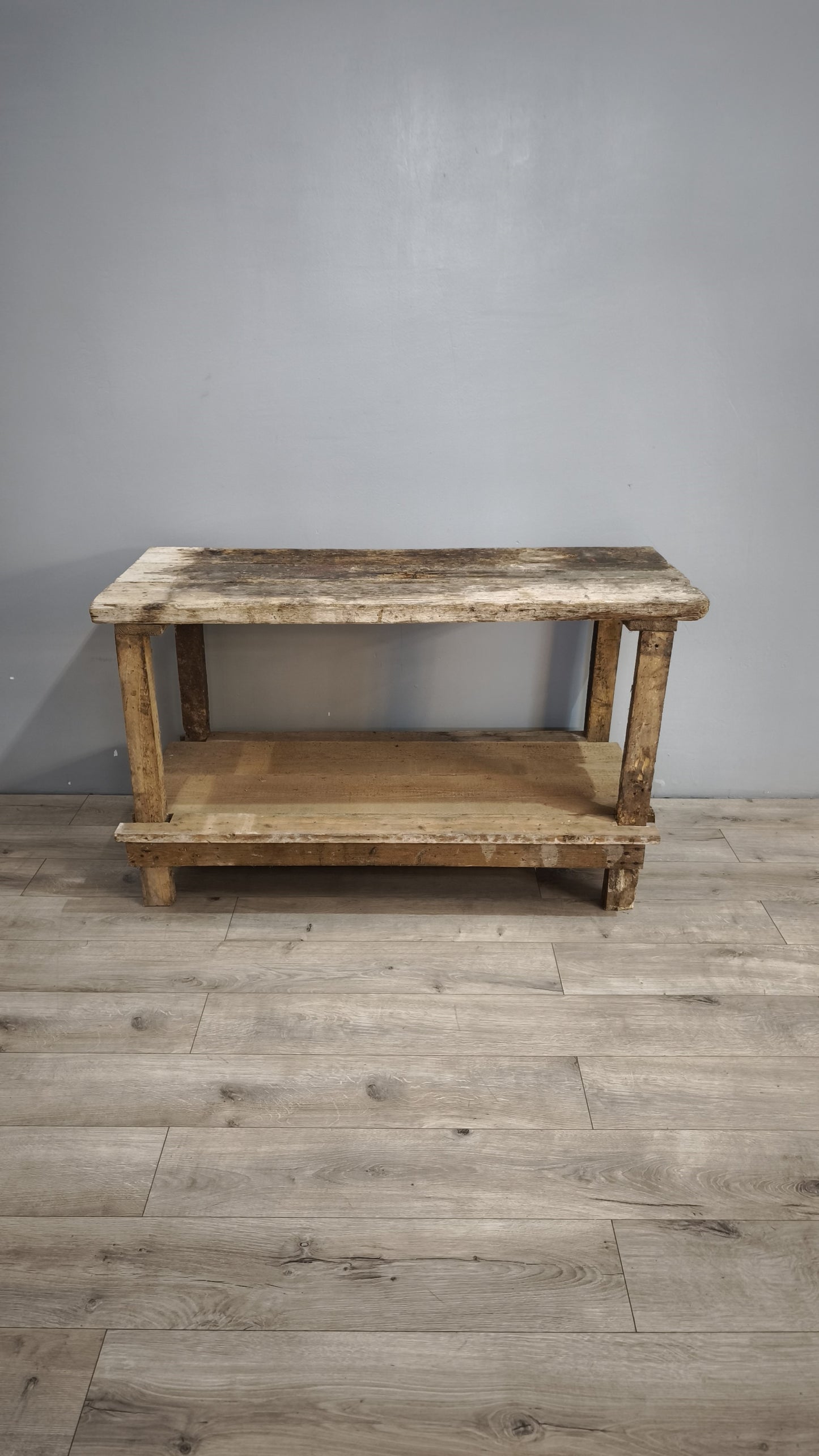 88410 Bancone da lavoro rustico in legno