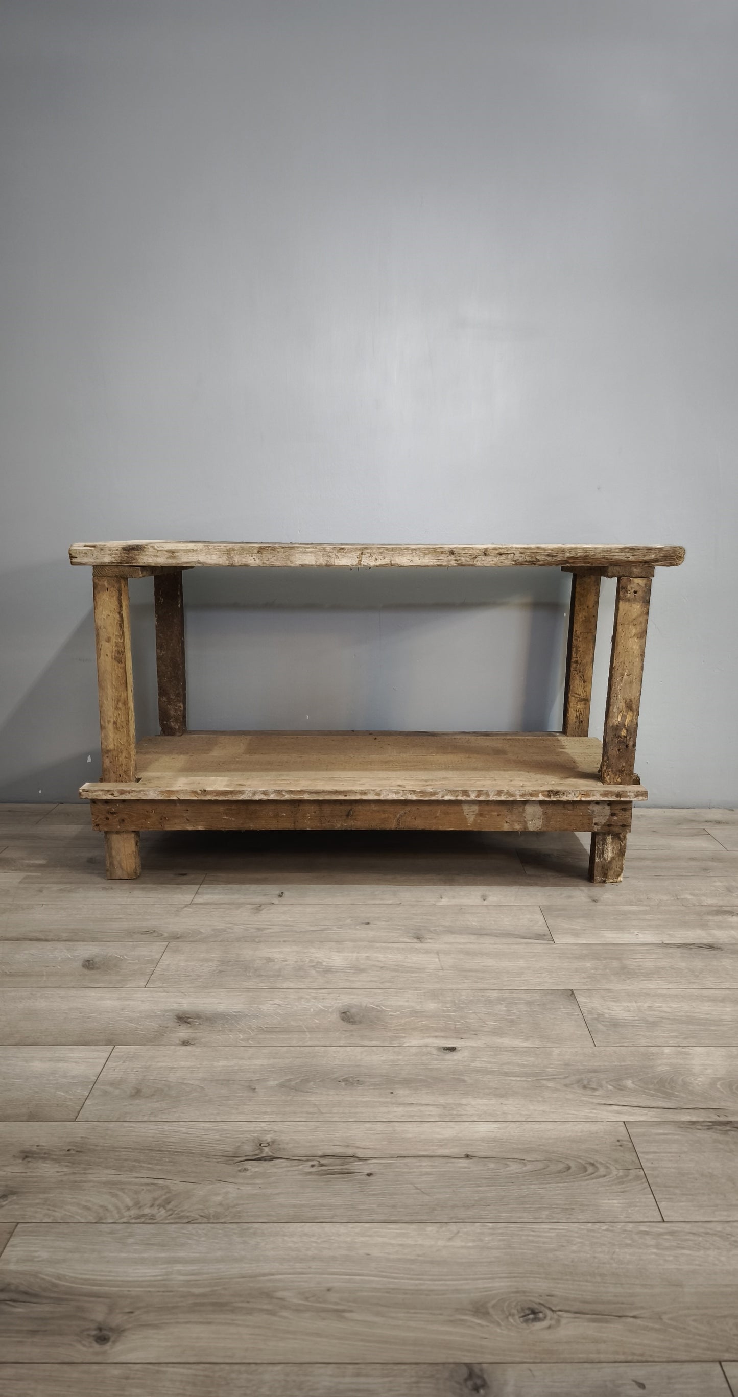 88410 Bancone da lavoro rustico in legno