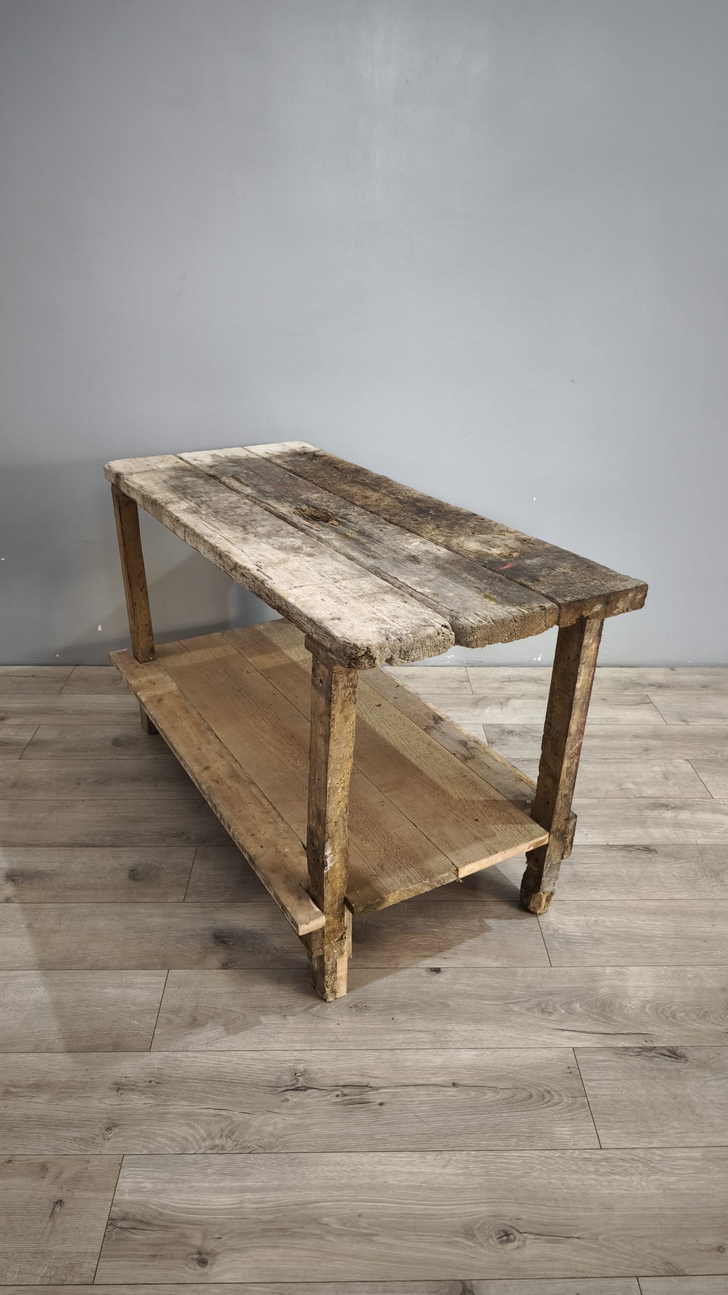88410 Bancone da lavoro rustico in legno