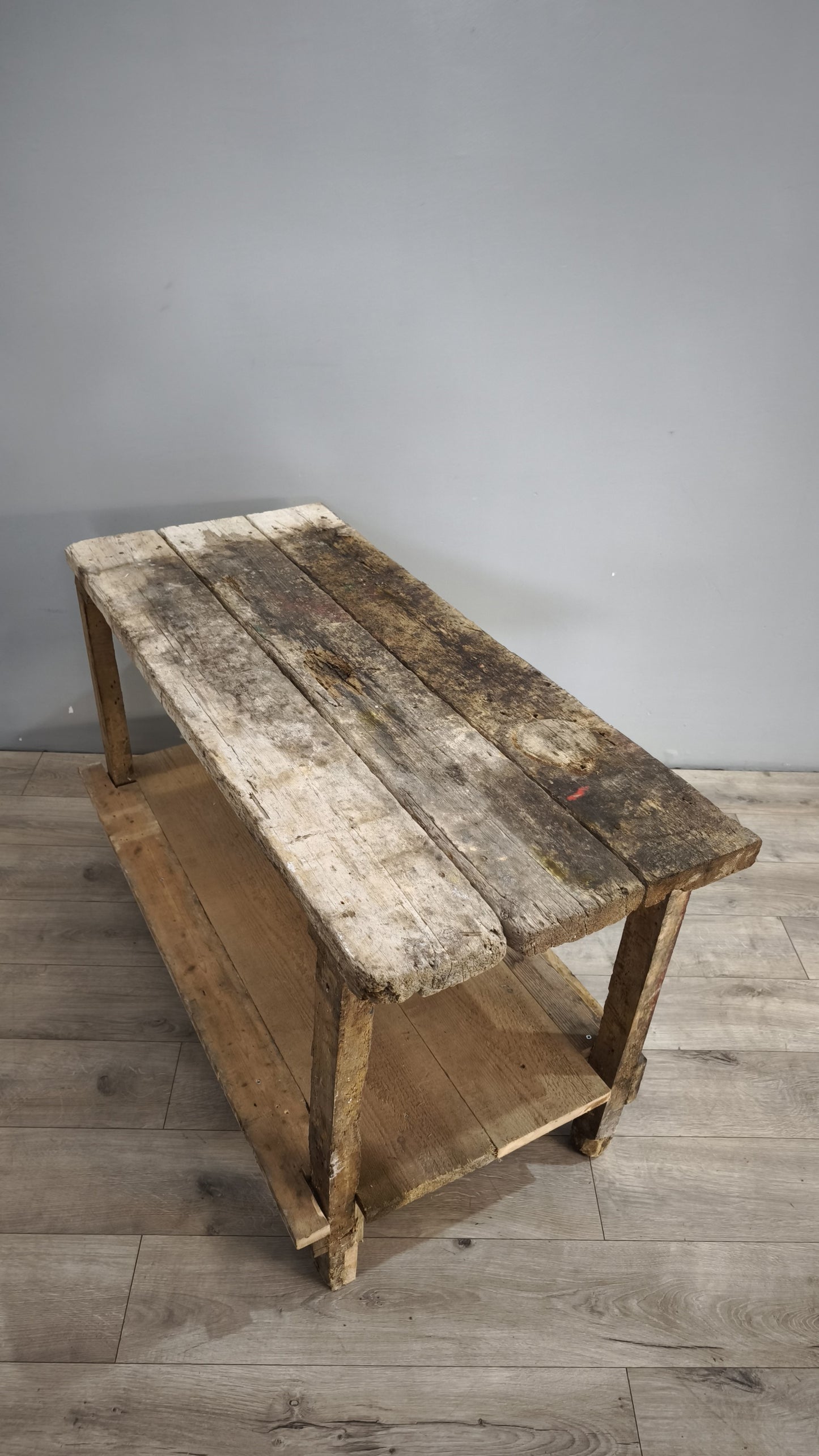 88410 Bancone da lavoro rustico in legno