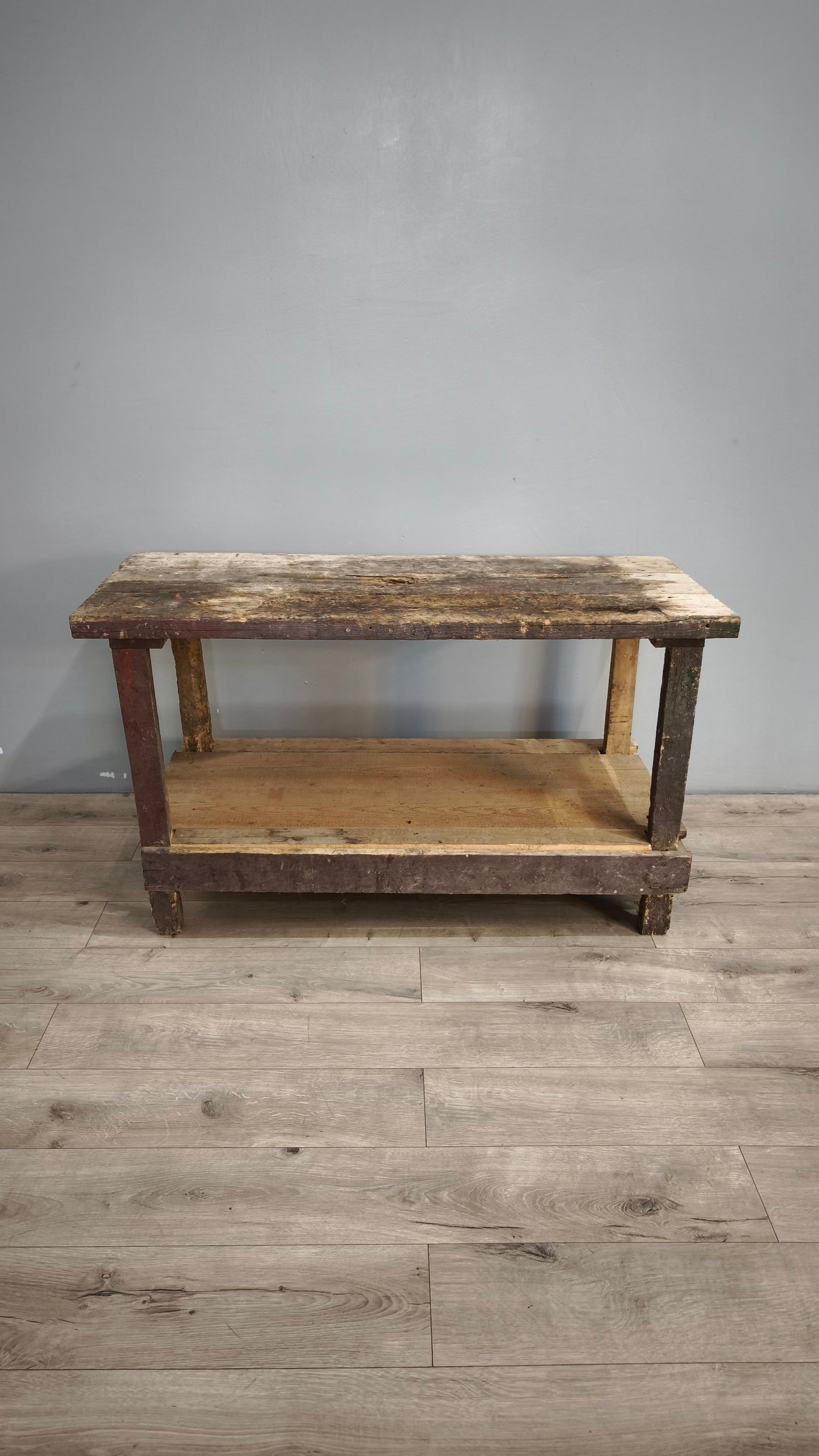 88410 Bancone da lavoro rustico in legno