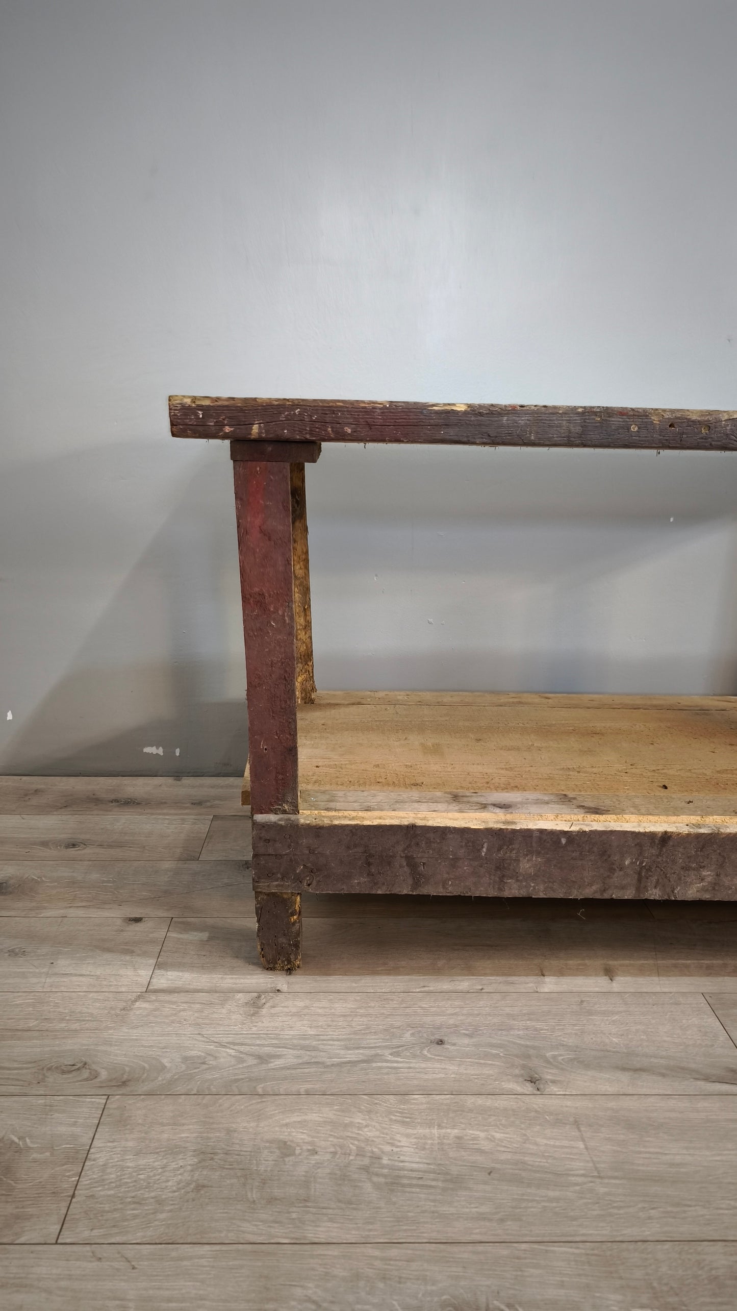 88410 Bancone da lavoro rustico in legno