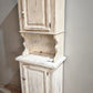 88482 Credenza uno sportello in legno dipinta bianca