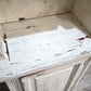 88482 Credenza uno sportello in legno dipinta bianca