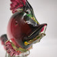 88552 Pesce in vetro rosso e verde