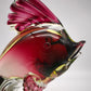 88552 Pesce in vetro rosso e verde