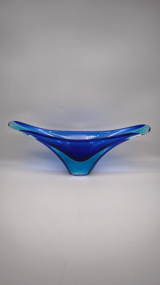 88550 Centrotavola in vetro blu