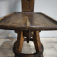 88668-2 Antico sgabello da scuola d'arte in legno massello di quercia