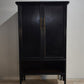 88709 Armadio in legno dipinto nero stile cinese