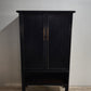 88709 Armadio in legno dipinto nero stile cinese