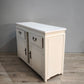 88705 Credenzina bianca due sportelli con portabottiglie