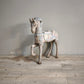 88545 Cavallino da giostra vintage in legno intagliato
