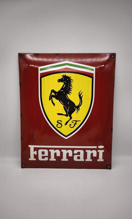 88687 Insegna vintage Ferrari