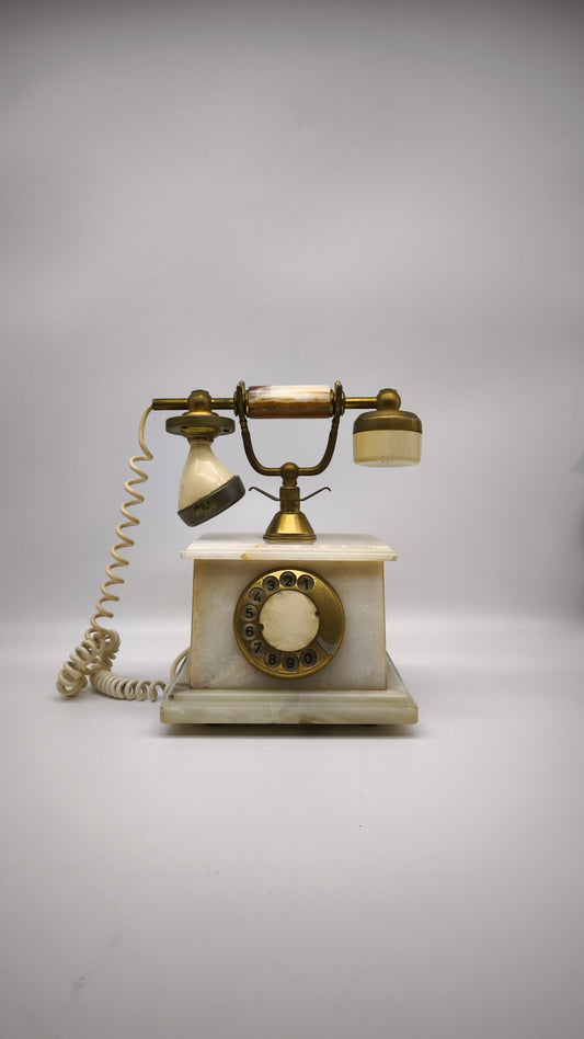 88697 Telefono in onice e alabastro