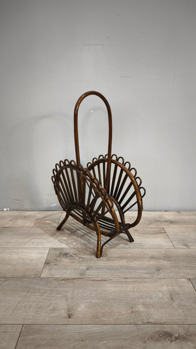 88836 Porta riviste vintage in bambù