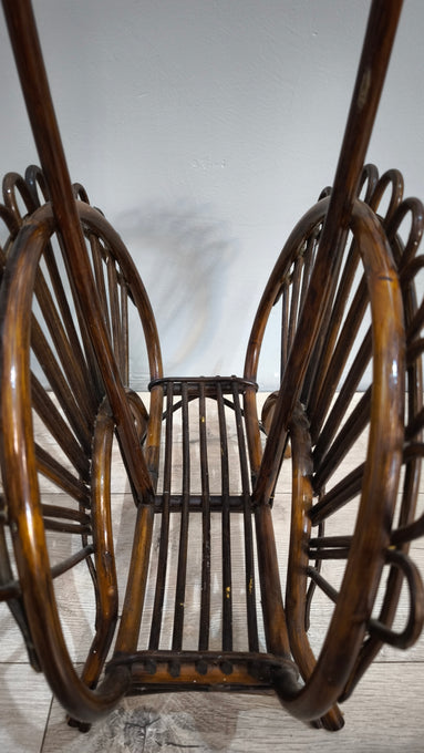 88836 Porta riviste vintage in bambù