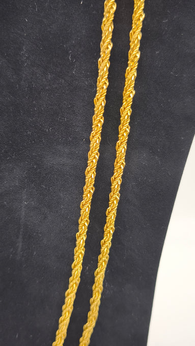 88884 Collana vintage dorata a tocion 