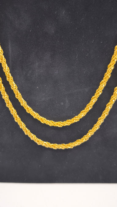 88884 Collana vintage dorata a tocion 