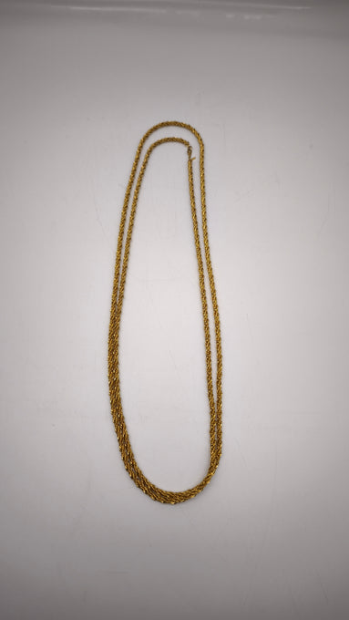 88884 Collana vintage dorata a tocion 
