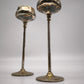 88848 Coppia di porta candela Meneses silver plated