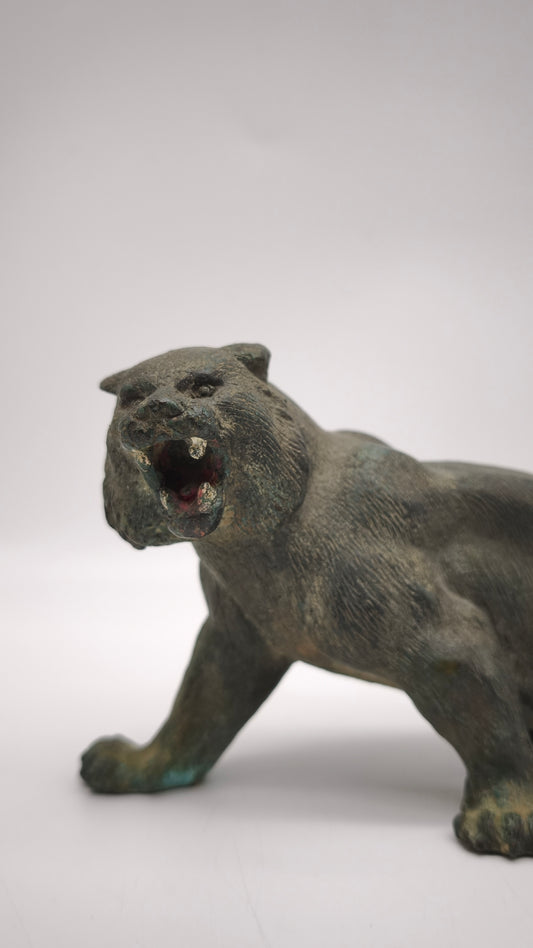 88962 Scultura tigre in bronzo