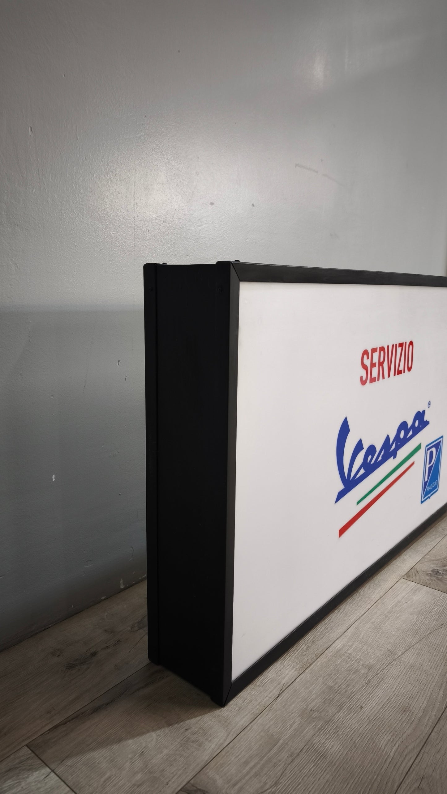 88959 Insegna luminosa bifacciale servizio Vespa, Piaggio