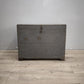 88992 Baule a cassa in legno dipinto grigio