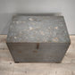 88992 Baule a cassa in legno dipinto grigio