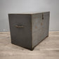 88992 Baule a cassa in legno dipinto grigio