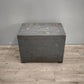 88992 Baule a cassa in legno dipinto grigio