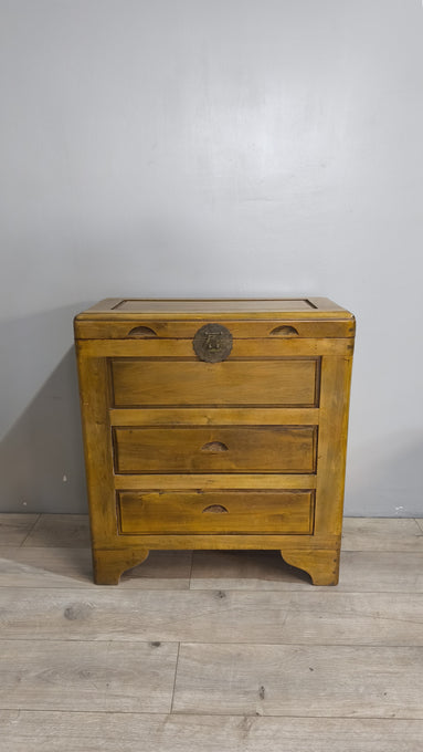 89016 Mobile in legno con due cassetti e un vano contenitore