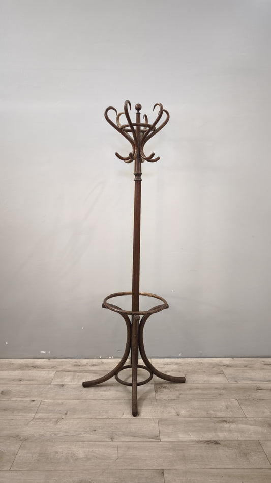 89123 Appendiabiti a piantana stile Thonet con porta ombrelli